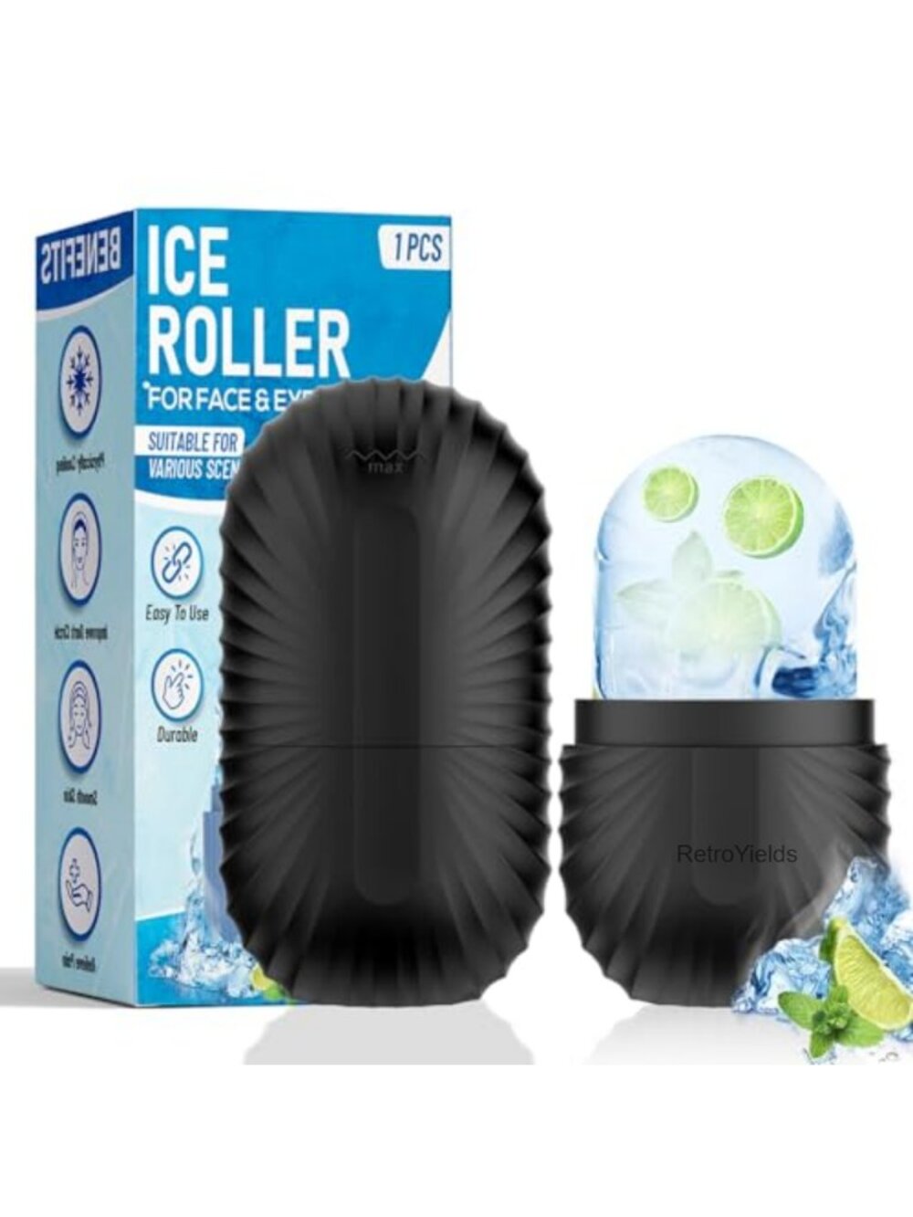 Silicone Ice Roller for Face and Eyes Reusable Facial Skin Care Tool